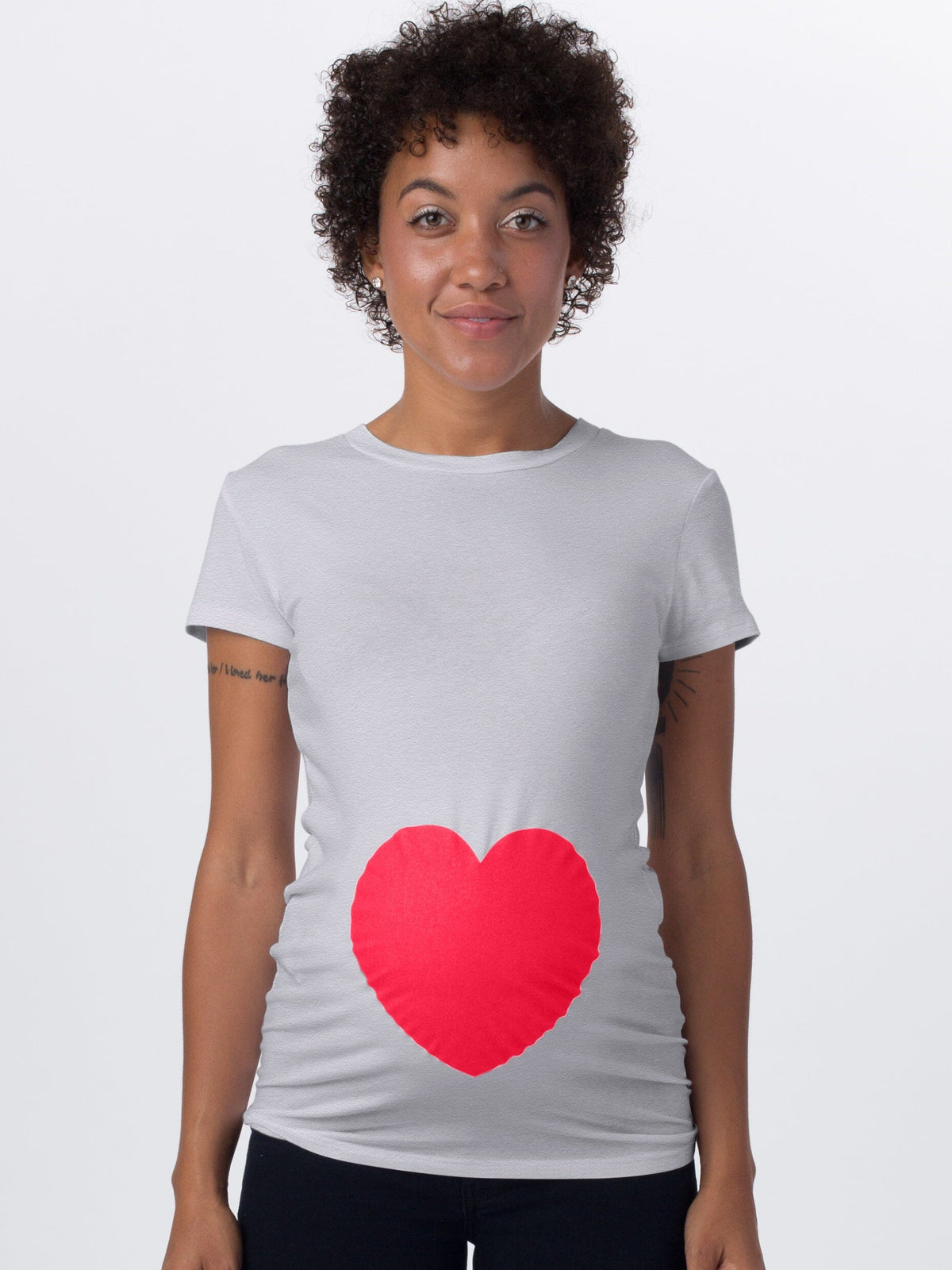 Heart Tee Tops Mom's the Word 