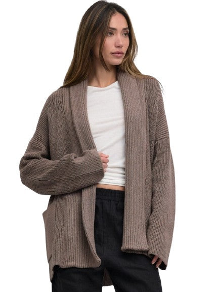 Biggie Cardi Sweater Tops mom fave S Mocha 