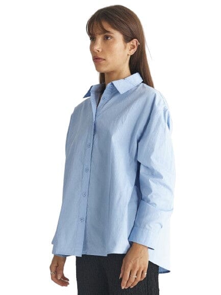 Crisp Cotton Button Down Top mom fave 