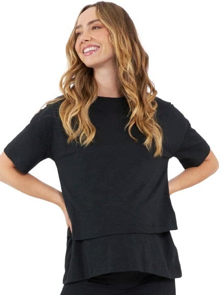 Claude Nursing Top Ripe Black XS 