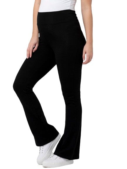 Organic Cotton Flare Bottoms Ripe Black xs 