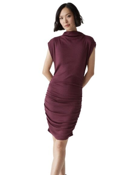 Gia Mock Neck Dresses Michael Stars L Beetroot 