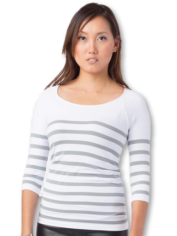 Stripe Slim Tee Tops Tees by Tina 