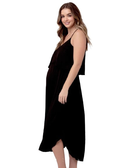 Serafina Nursing Dress Dresses Ripe Black XS 