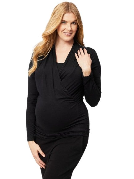 Wrapped Nursing Top Tops Cake Black S 